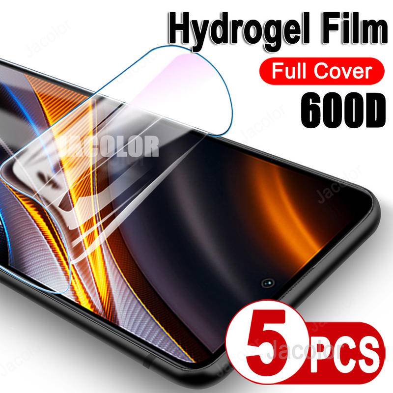 5pcs Film Pengaman Hidrogel Untuk Redmi Note A1 9T 9C 9A 9s 9 8 10C 11s 11 10s 10 Pro 5G Film Gel Pelindung Lembut