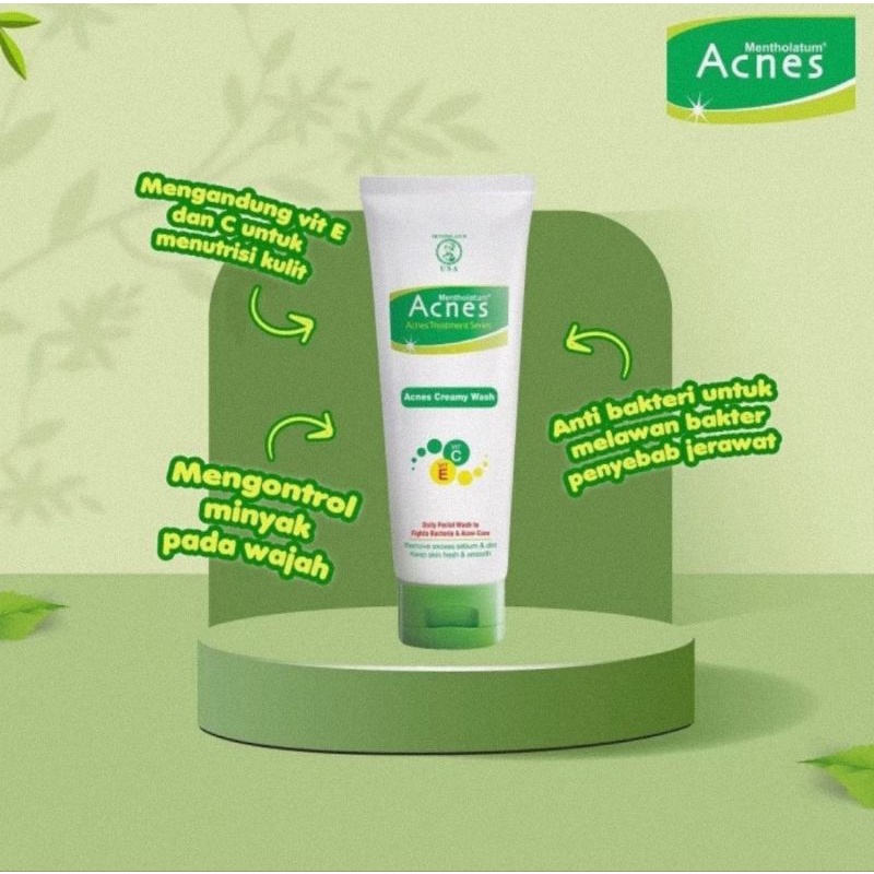 Acnes Creamy Wash 50 &amp; 100 gr - Sabun Cuci Muka