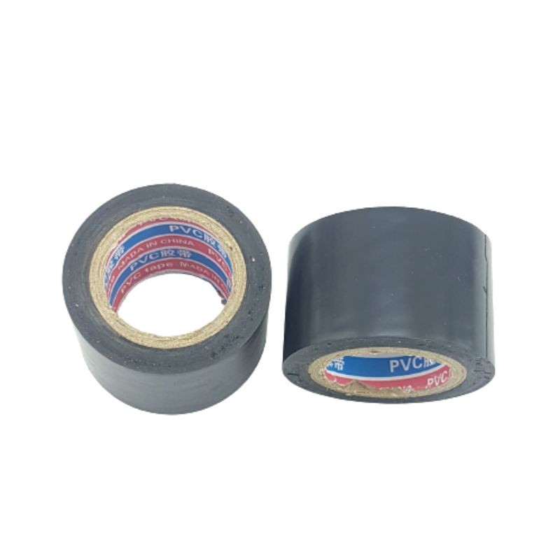 Lakban ac dengan lem gtape lebar 4cm X10MTR WARNA HITAM DANPUTIH  ( ducht tape +l em)