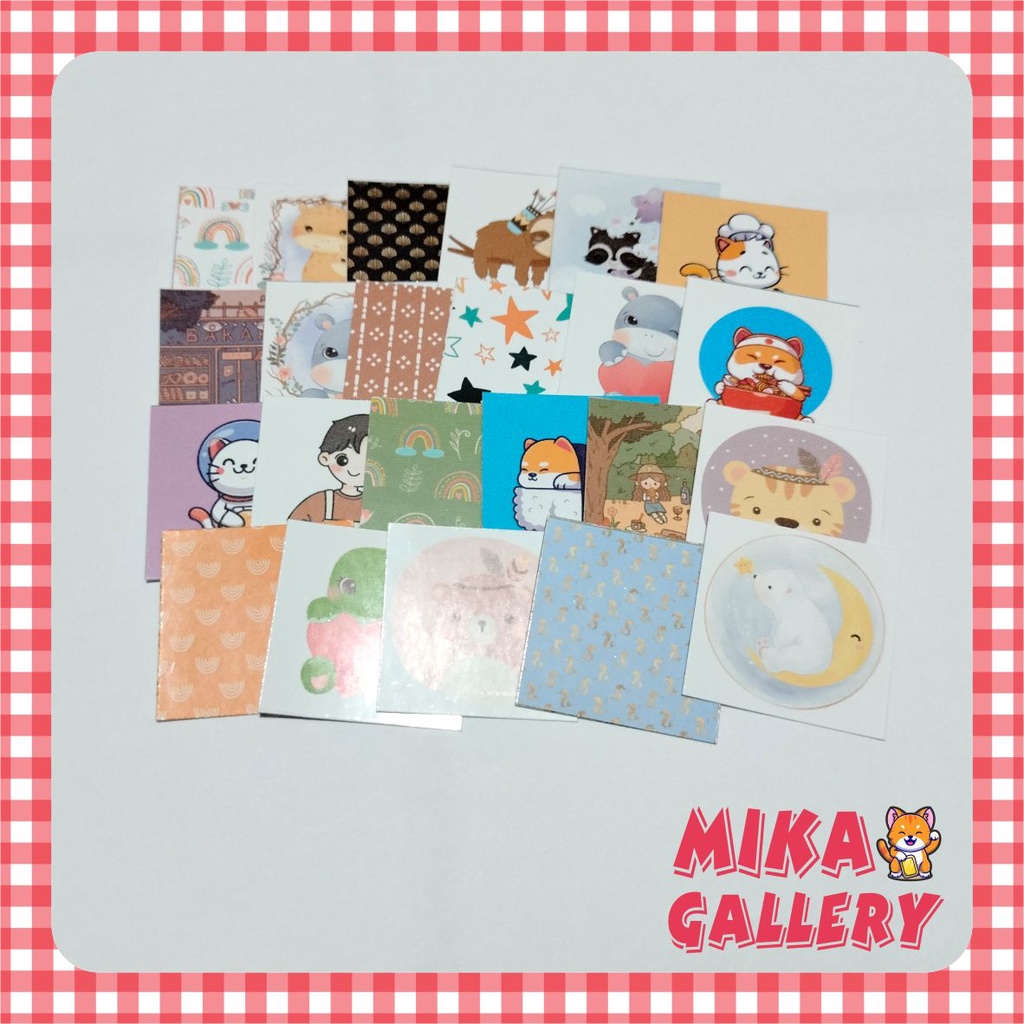 

Stiker Kawaii Sticker Lucu Aesthetic Stiker Segel Kotak