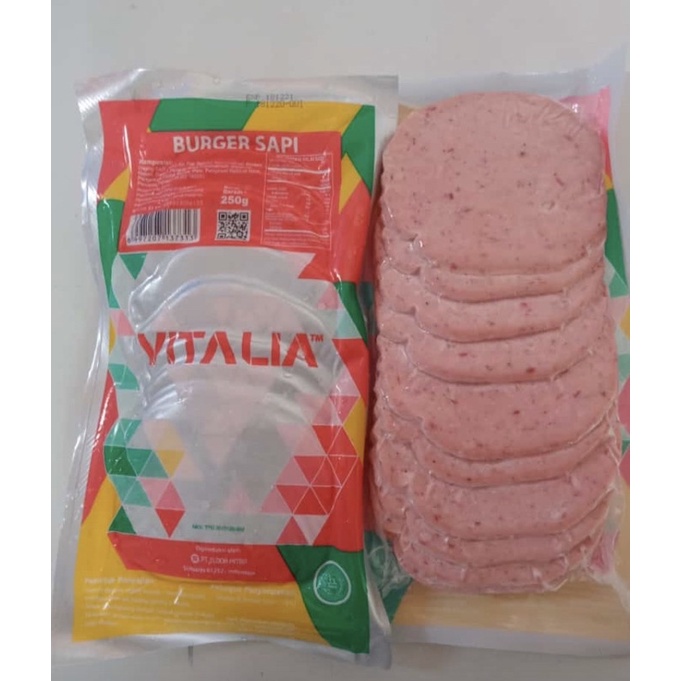 

daging burger beef Vitalia isi 20