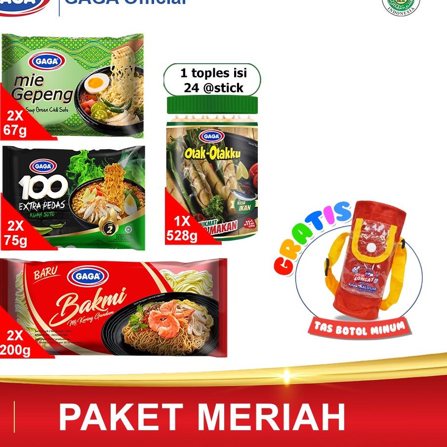 

♦ GAGA Kuah Soto Mie gepeng dan GAGA 100 dan Bakmi & 1 Toples otak otak (GG19) ☀