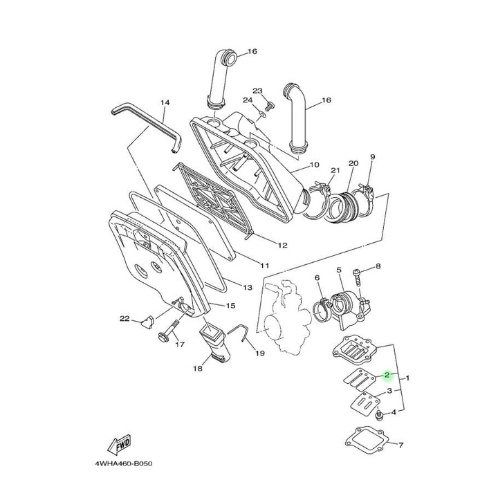 LIDAH MEMBRAN REED VALVE FIZR F1ZR ASLI ORI YAMAHA 3YR 13613 10