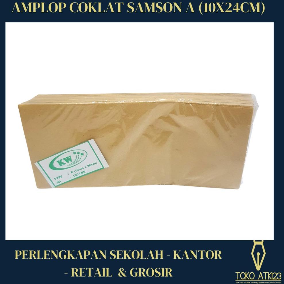 

P91 Amplop Coklat Samson A Ukuran 10x24cm / Amplop Gaji TERBARU ゼ