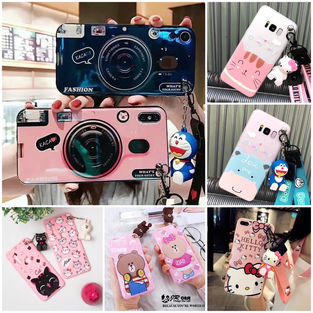 Case Cartoon Hanging Doll Samsung Grand Prime J2 Prime J5 Prime J7 Prime