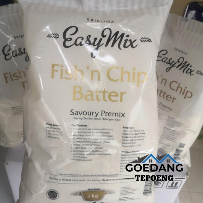 

TEPUNG PREMIX SRIBOGA EASYMIX FISH 'N CHIP BATTER 1KG (NON REPACK)