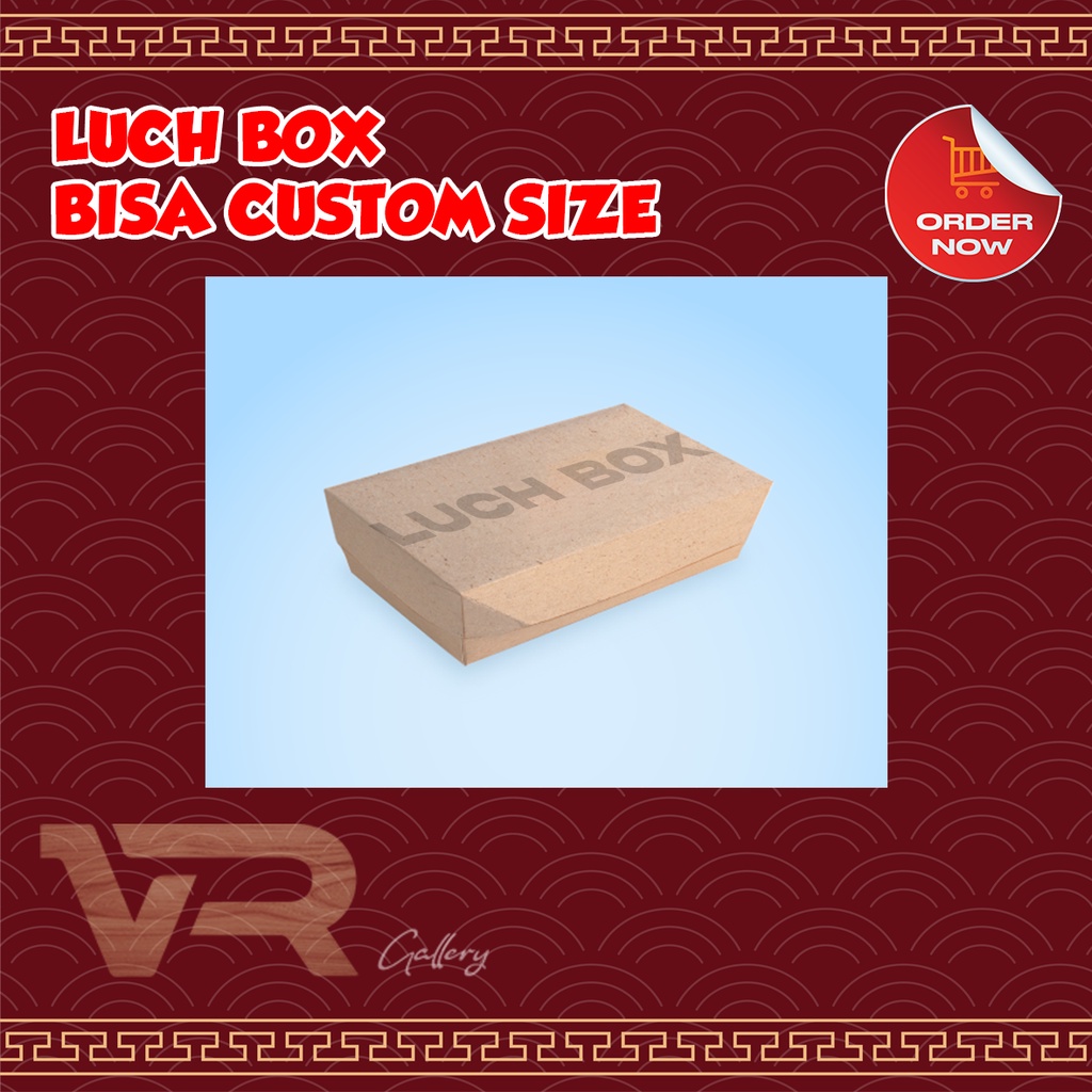 Lunch Box Paper  Bahan Ivory. Craft Dan Duplek Bisa Custom Ukuran Dan Design Bebas Sesuai Request