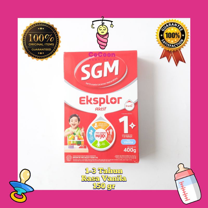 Susu Formula Bayi SGM Eksplor 1 1-3 Tahun Vanila Vanilla 400g 400 gr