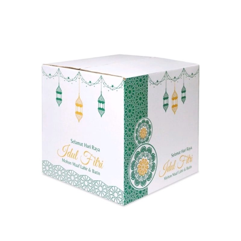 

Box 35X33X33 Kardus/Parcel/Idul Fitri/Eid Mubarak/Sembako/Hampers
