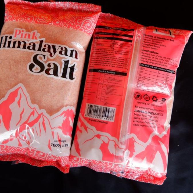 

۞ Premium Himalayan Salt Pink Extra Fine 1kg - Garam Himalaya 1kg ▲