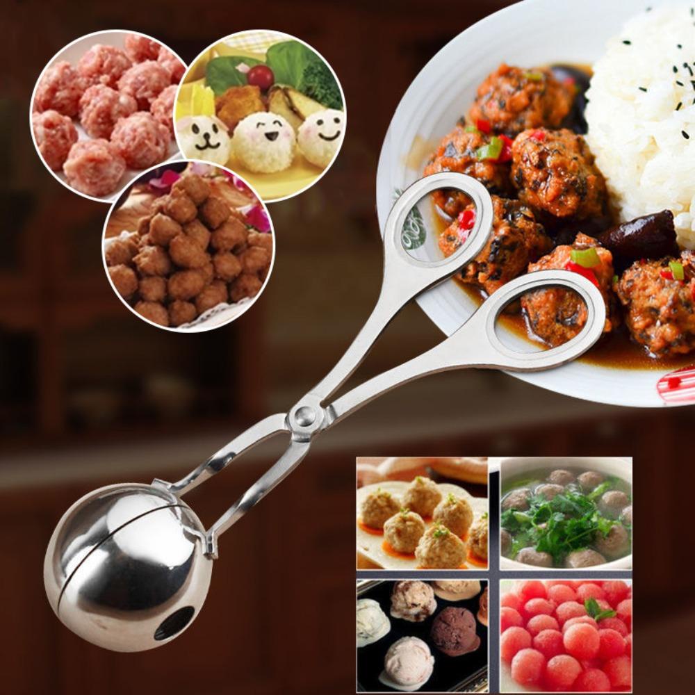 Alat Pembuat Bakso Nanas Dapur DIY Croquettes Mold Meat Ball Scoop