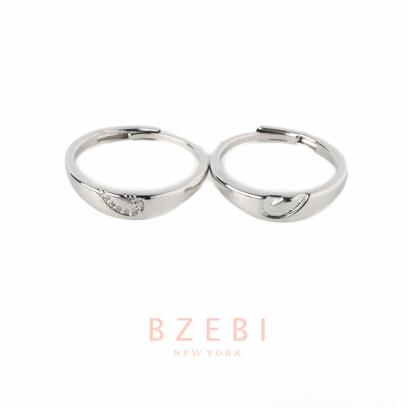 Bzebi Cincin Emas Berlian 18k, Cincin Terbuka Dapat Disesuaikan, Anti Karat, Gaya Korea, Aksesoris Fashion Wanita, Aksesoris Sehari-Hari, Perhiasan Premium, Hadiah Ulang Tahun Dengan Box 273r-2