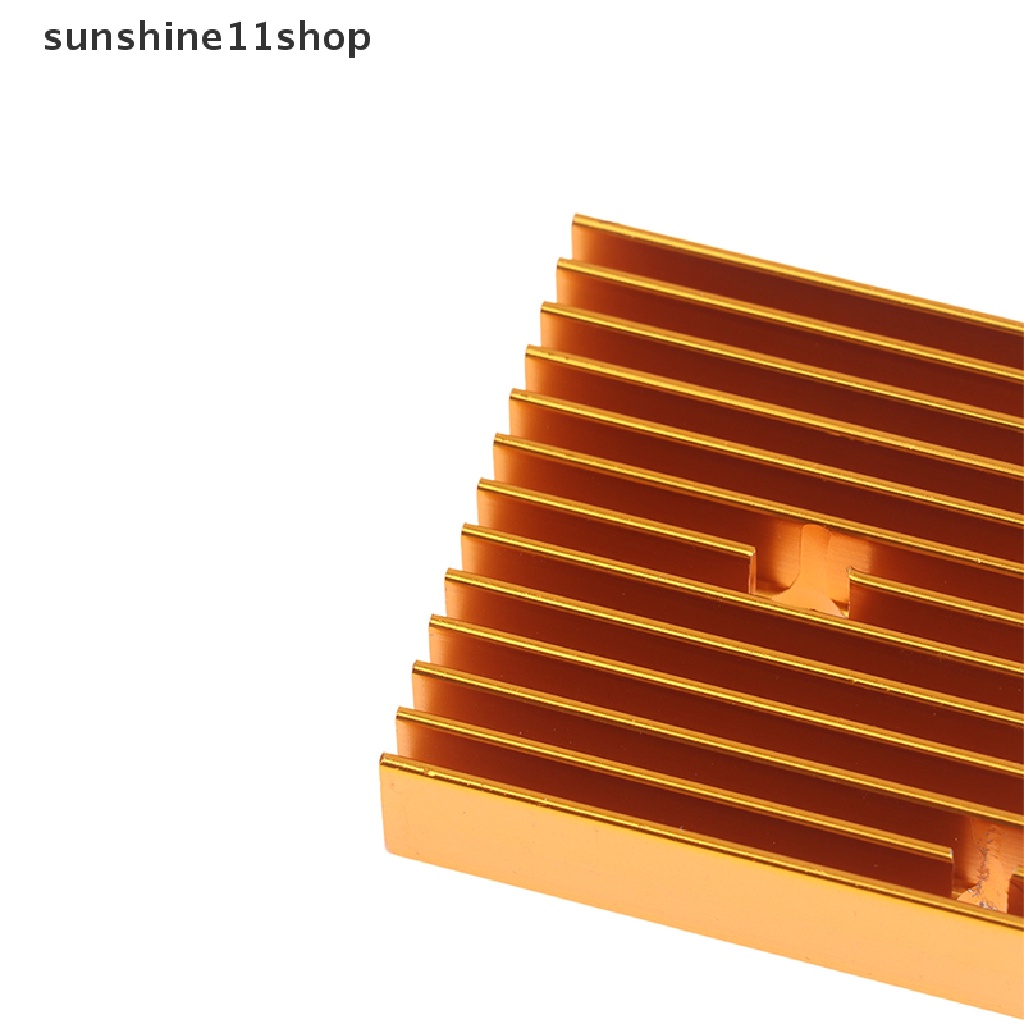 Sho 1Pc 40x40x10MM 3D Printer Motor Heatsink Hitam Gold Radiator Untuk Motor MK7/MK8 N