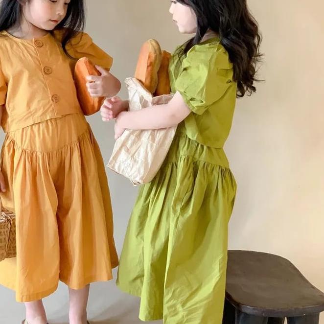 ◘ JESSICA SET/SETELAN ANAK PEREMPUAN IMPORT/CELANA KULOT PANJANG ANAK PEREMPUAN/BAJU ANAK  PEREMPUAN