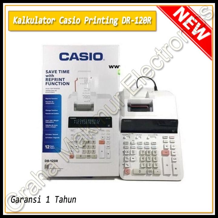 

Kalkulator Casio Printing Dr-120R (Calculator Original Asli Dr 120 R)