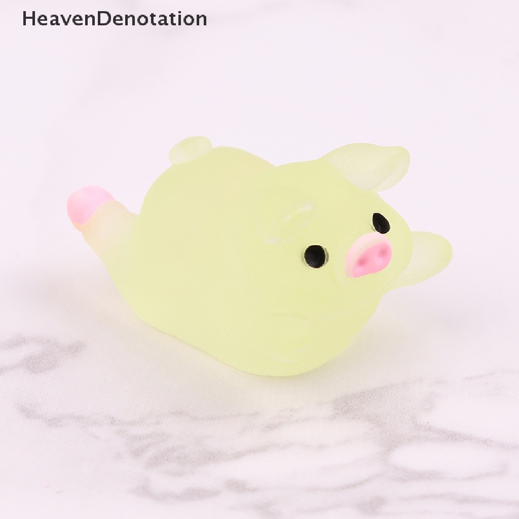 [HeavenDenotation] 5 / 10pcs Cute Luminous Pig Ball Mochi Fun Joke Gift Anti-stress Toys DIY Decor HDV