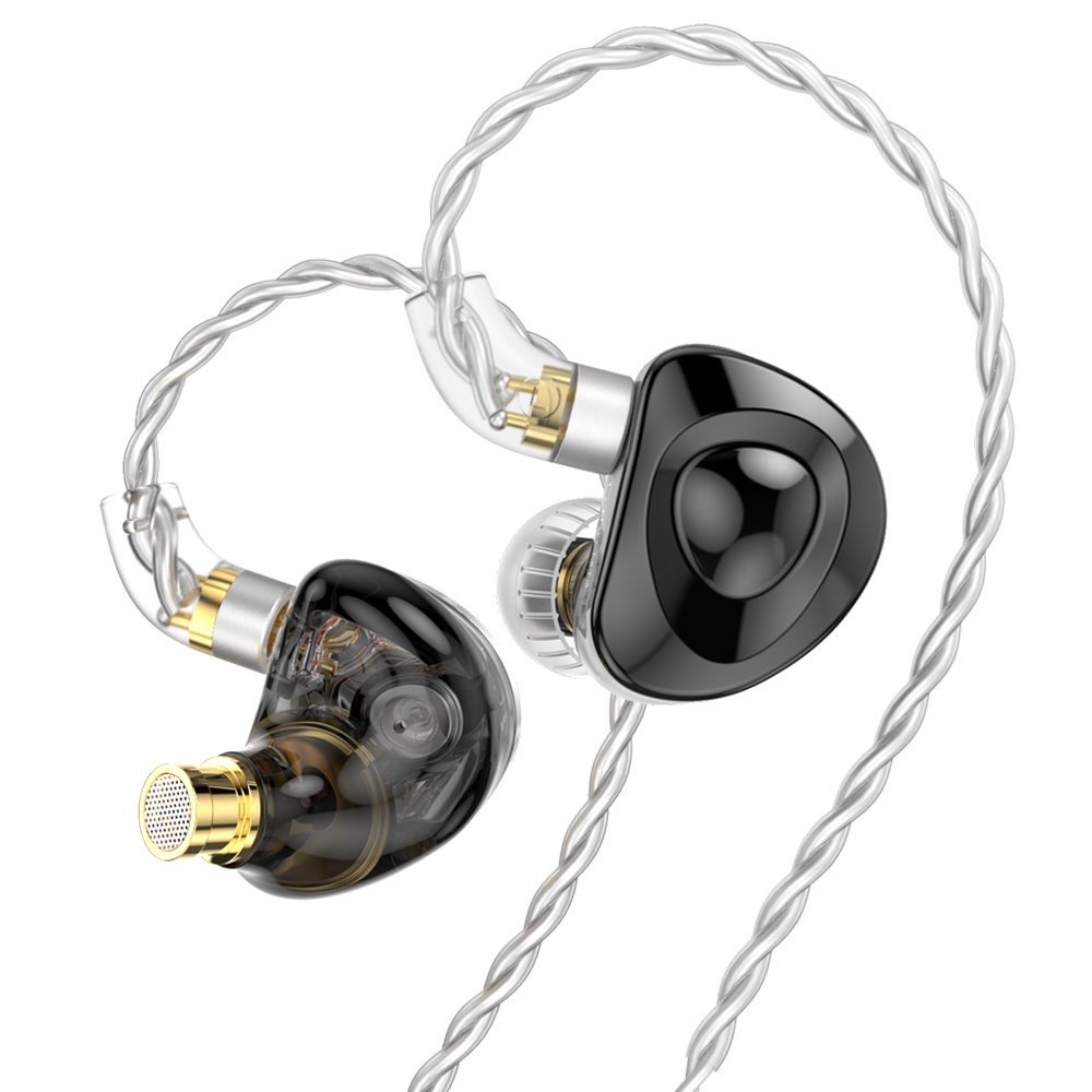 Trn MT4 Dual Dynamic HiFi Earphone In Ear Running Sport Headphone Bass Musik DJ Metal Headset Earbuds