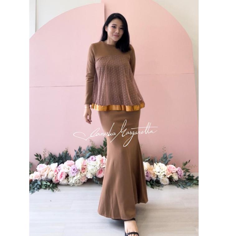 TERLARIS 8151# gaun panjang duyung pesta fashion