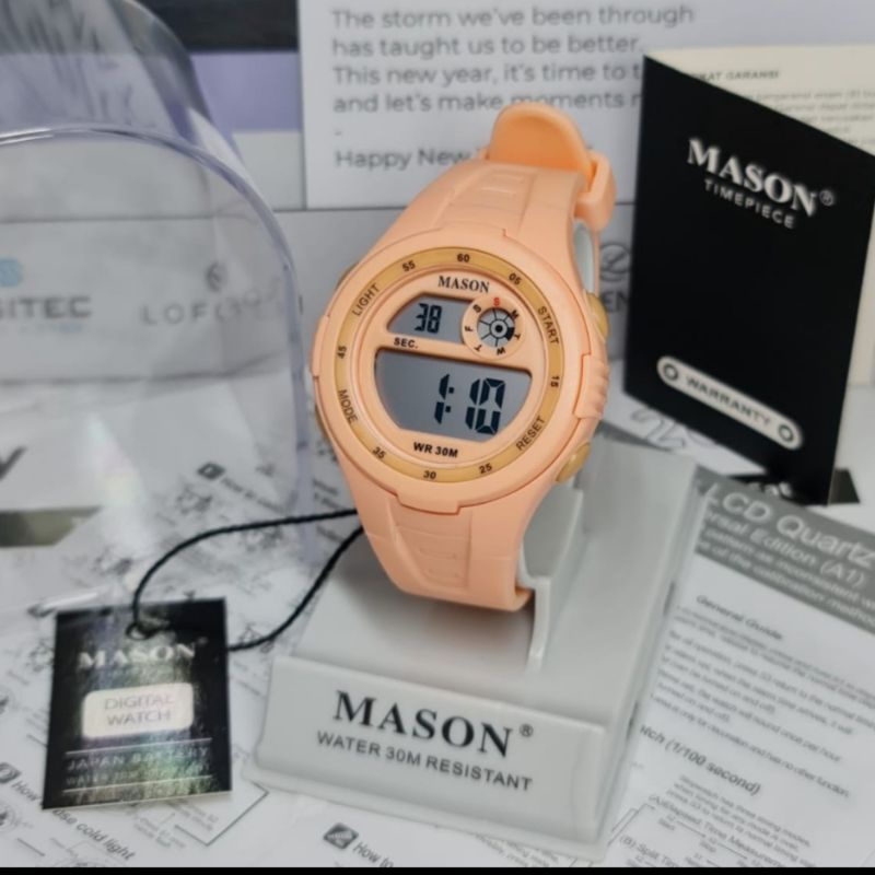 Jam Tangan Anak Digital Mason 7020 Rubber Original Tahan Air