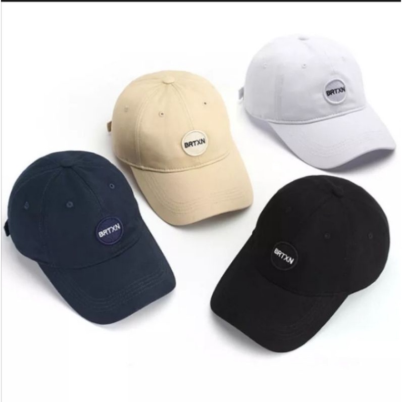 TOPI TERBARU TOPI FASHION PRIA WANITA HITAM CREAM PUTIH TOPI BISBOL