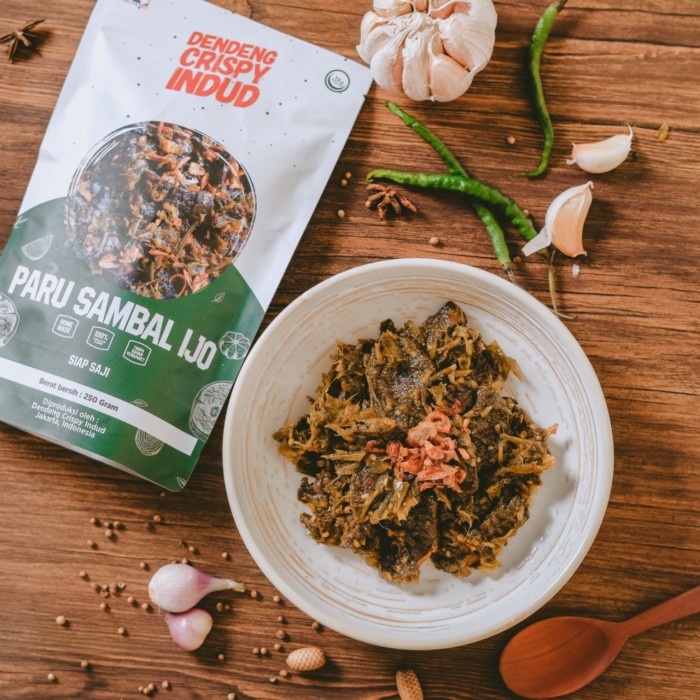 

Terlaris ✨ -Paru Sambal Ijo 250 Gram2.2.23