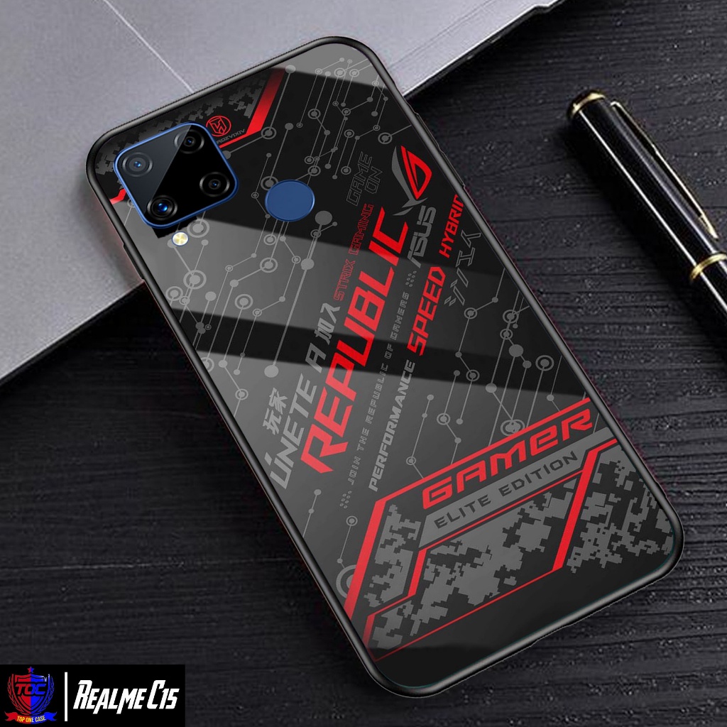 Urban Vc Case REALME C15 - Casing REALME C15 Terbaru Top One Case [ MOTIF ROG ] Casing Hp REALME C15
