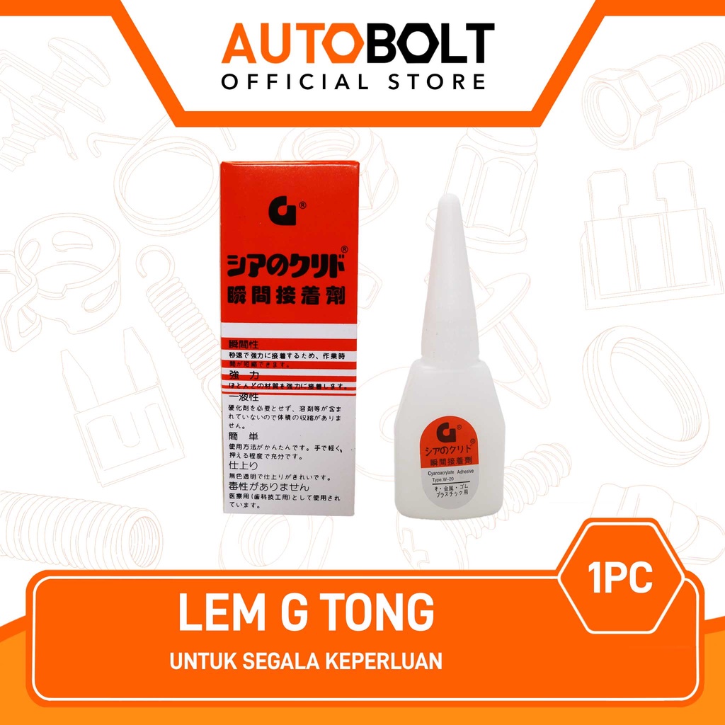 

ORI Lem G Tong Sheng Korea Super Power Glue Cair Besi Kayu Plastik Original Asli Thong Shen Sen