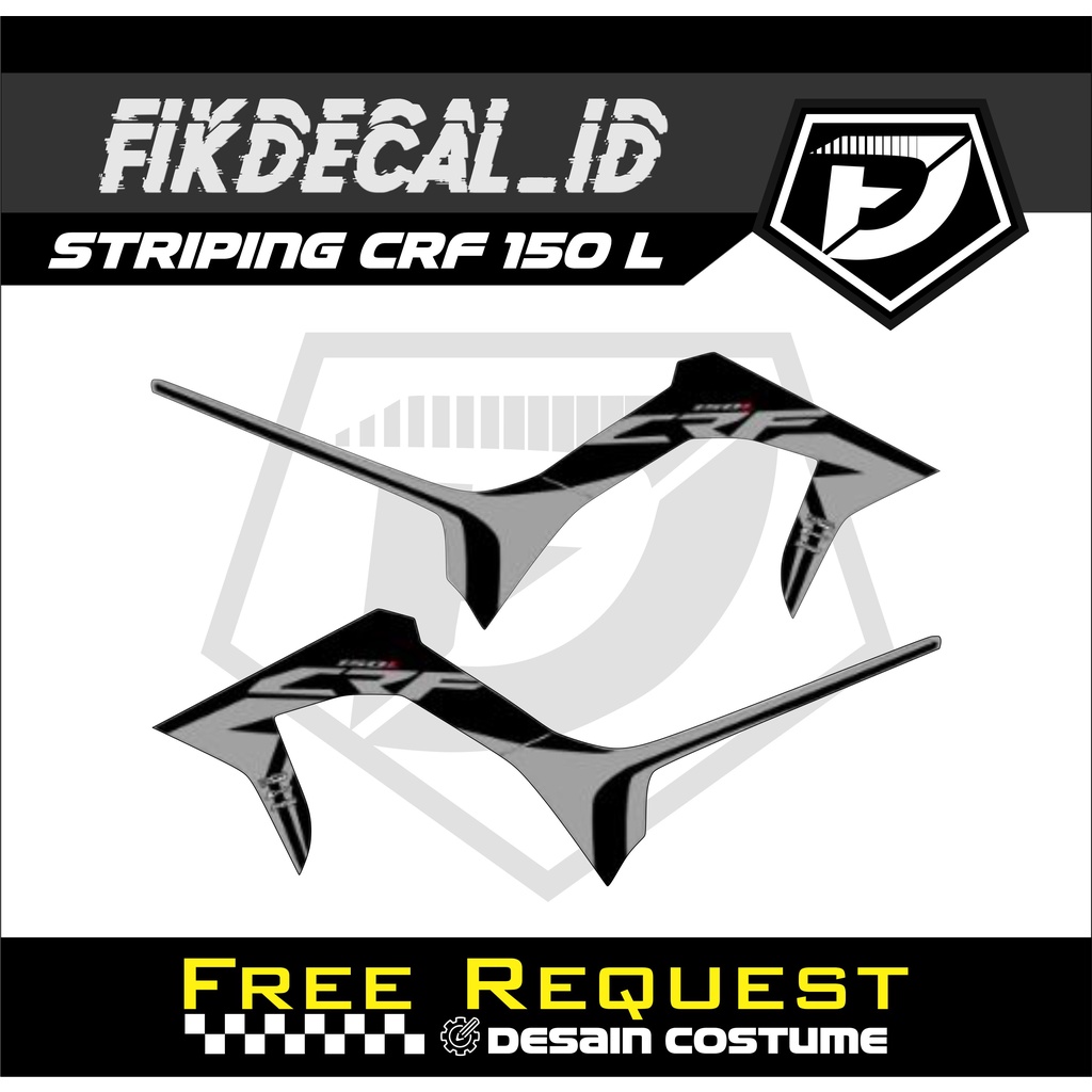 STIKER CRF 150L STRIPING CRF / STRIPING VARIASI MOTOR CRF150