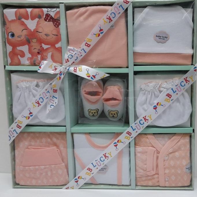 BEST SELLER- Gift Set Baju Bayi Baby Lucky | Parcel Baju Bayi L (NEW)