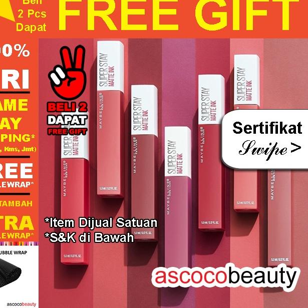 ☀ Maybelline Superstay Matte Ink [ ED 2024 - 2025 ] Lip Cream Transferproof | Spiced Red Blushed Bir