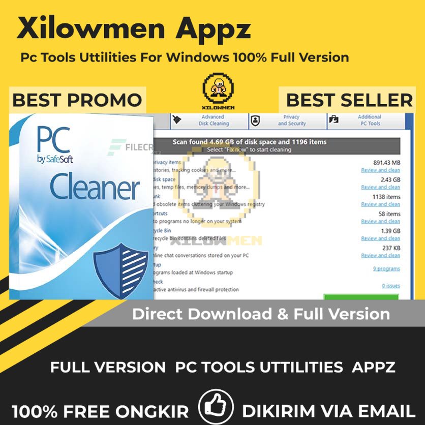 [Full Version] SafeSoft PC Cleaner Pro PC Tools Software Utilities Lifetime Win OS