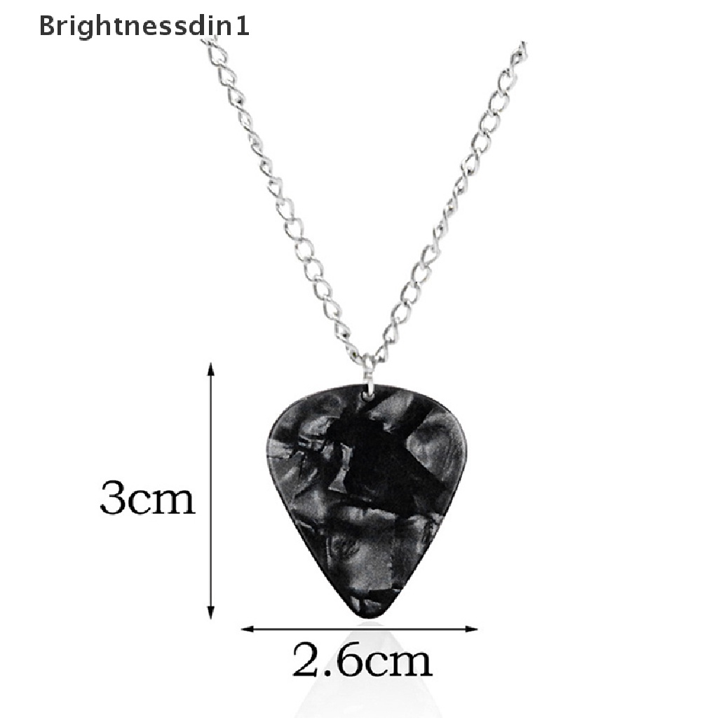 [Brightnessdin1] Tv Shows Stranger Things Heart Necklace Hellfire Club Eddie Munson Gitar Pick Liontin Kalung Untuk Teman Jahat Perhiasan Hadiah Butik