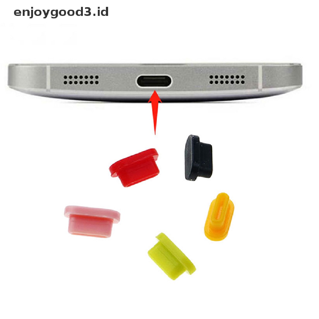 【 Rready Stock 】 10PCS Silicone Type-C Dust Plug USB Charging Port Protector For Smart Phone （ ID ）