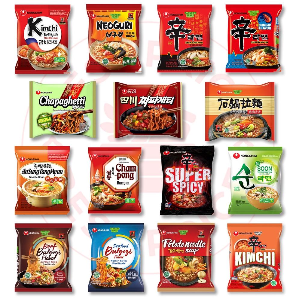 

Realpct NONGSHIM - SEMUA VARIAN MIE KOREA (SHIN RAMYUN/ NEOGURI/ CHAPAGHETTI/ VEGE/ CHAMPONG/ANSUNGTANGMYUN)