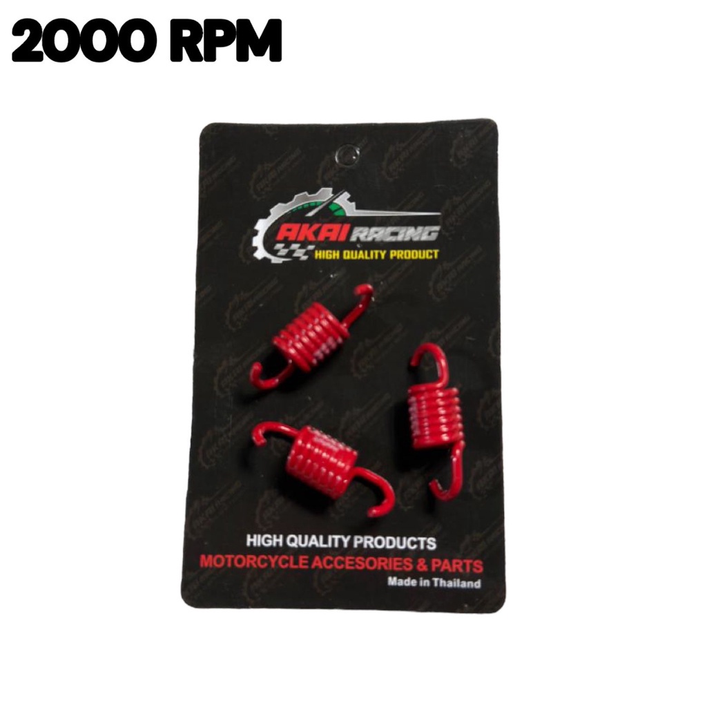 Per Kampas Ganda Per Sentri 1200 Rpm 1500 Rpm 2000 Rpm Akai Racing 100% Original Universal Semua Motor matic Mio,Mio J,Mio Soul,Mio M3,Nmax,Lexi,Aerox,Xeon,Nouvo,Fino,Beat,Vario,Scoopy,Spacy,Vario 110,Vario 125,Vario 150,Pcx