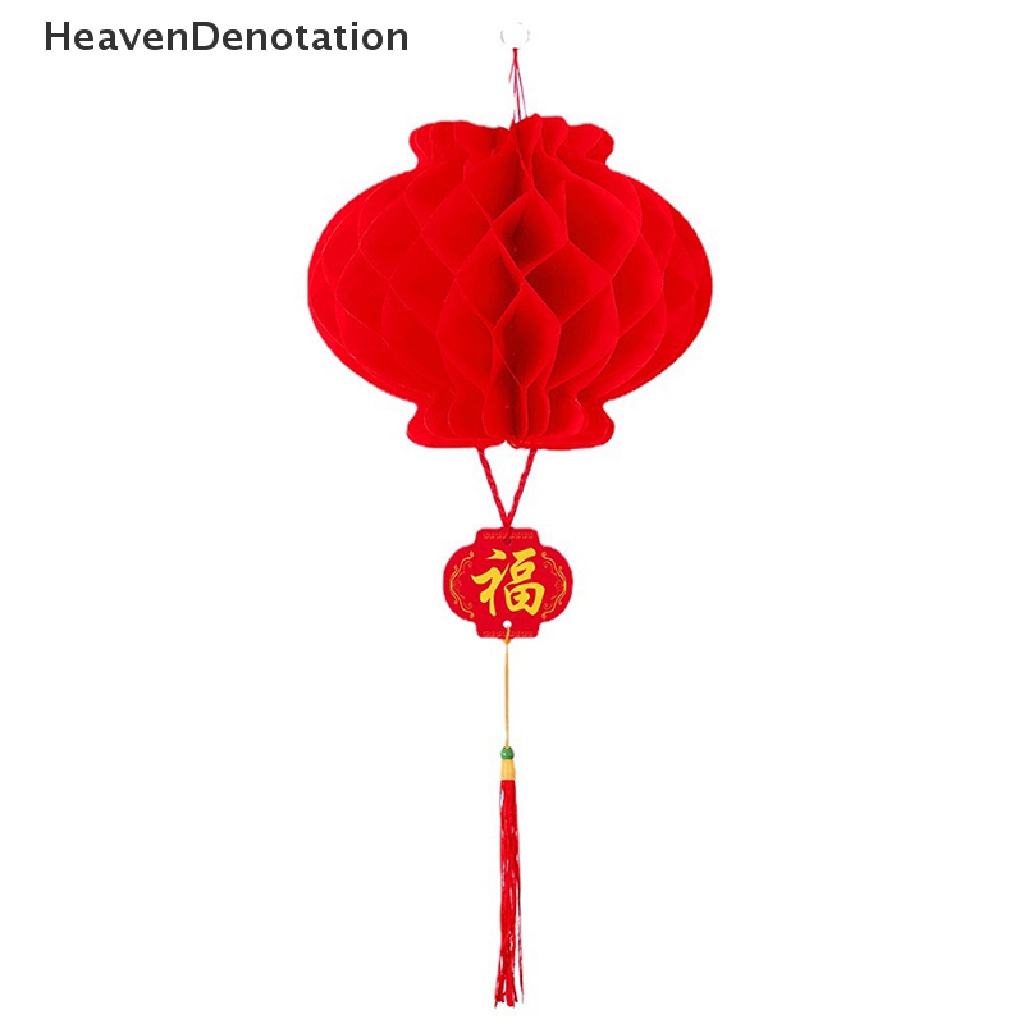 [HeavenDenotation] 10pcs Lampion Kertas Merah Anti Air Untuk Dekorasi Festival Musim Semi Imlek HDV