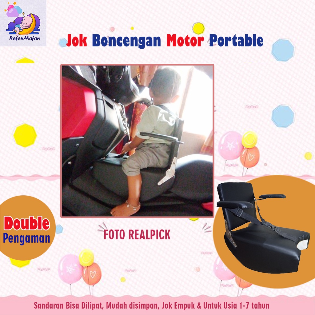 (COD) Jok Portable Multifungsi boncengan motor || boncengan anak di motor nmax, PCX, aerox dll