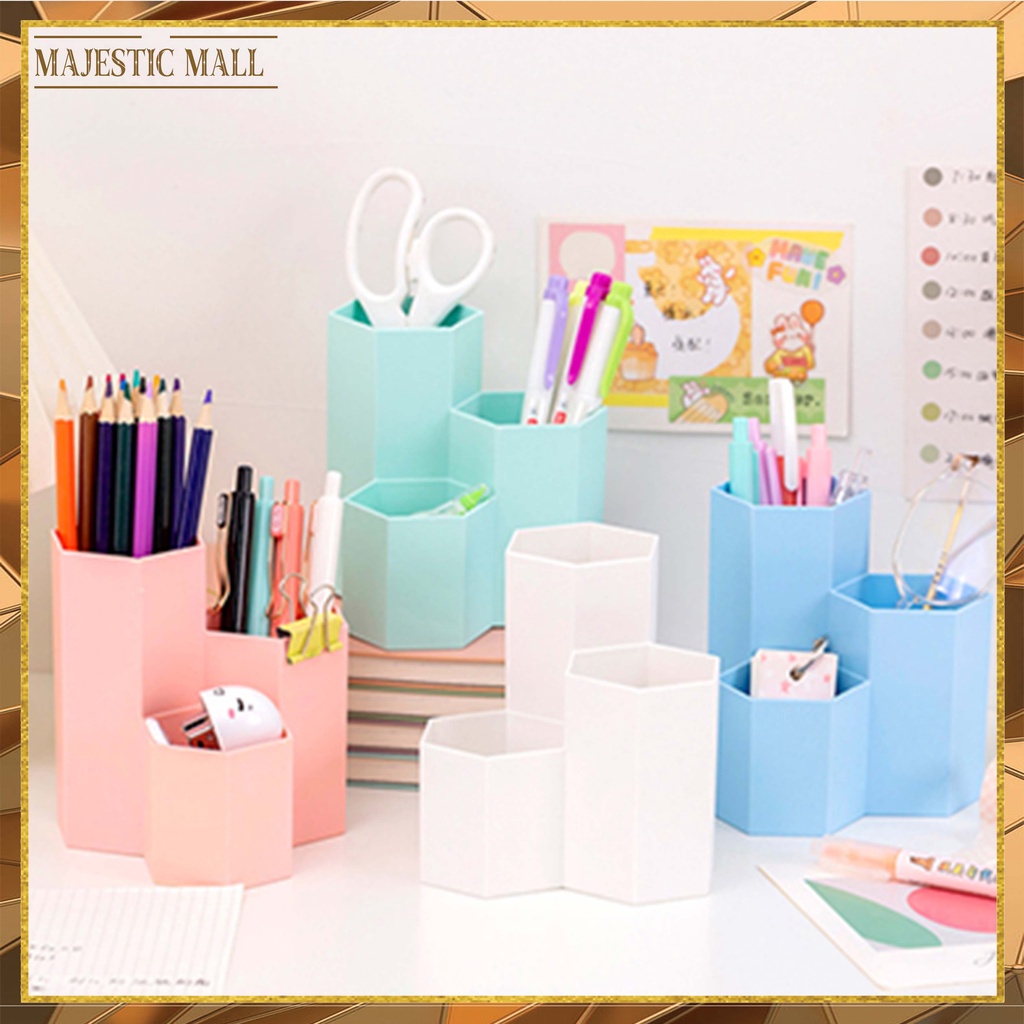 

® Kotak Pensil Organizer 3 Layer Tempat Pensil 3 Slot 3 in 1 Import COD