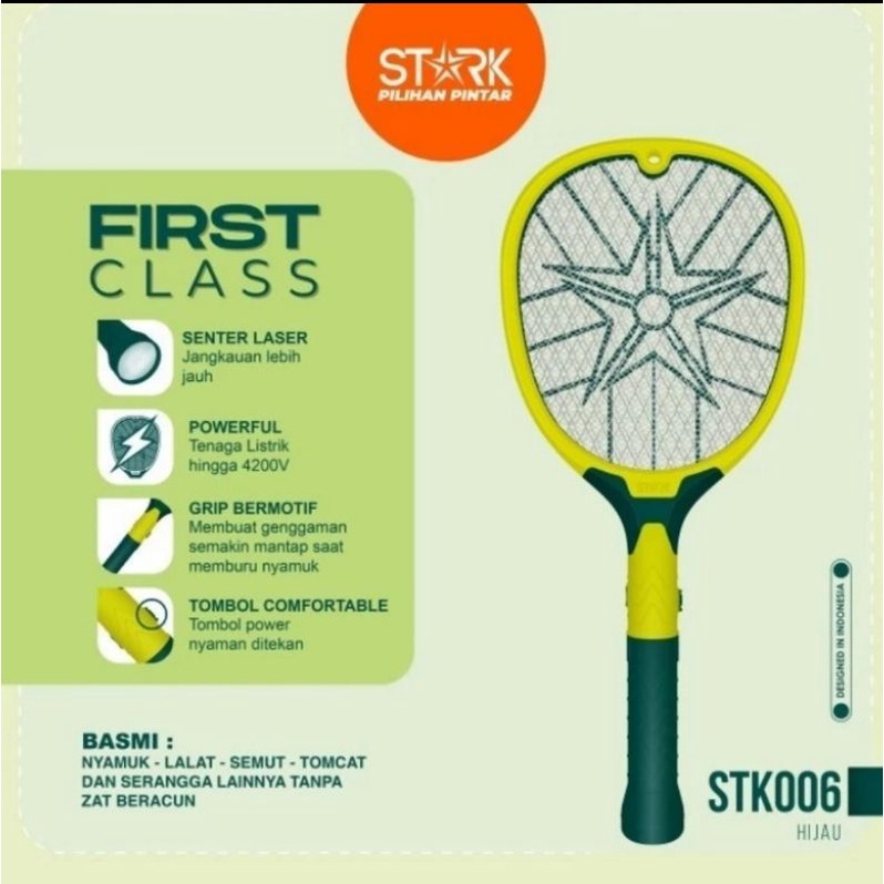 Raket Nyamuk Charge + Senter (Senter bisa dilepas)