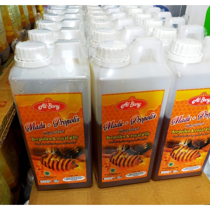 

madu- madu murni asli hutan plus propolis al bany 1kg 1000 gram -madu
