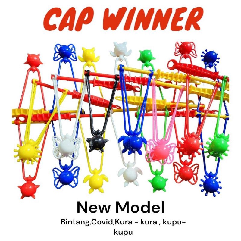 grosir dan ecer Lato Lato Gagang Cap WINNER Model Motif/Karakter Terbaru