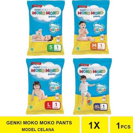 [PGB] MOKOMOKO Pants M3/L3 / Moko Moko Renceng Ecer isi 3 // POPOK MURAH SACHET