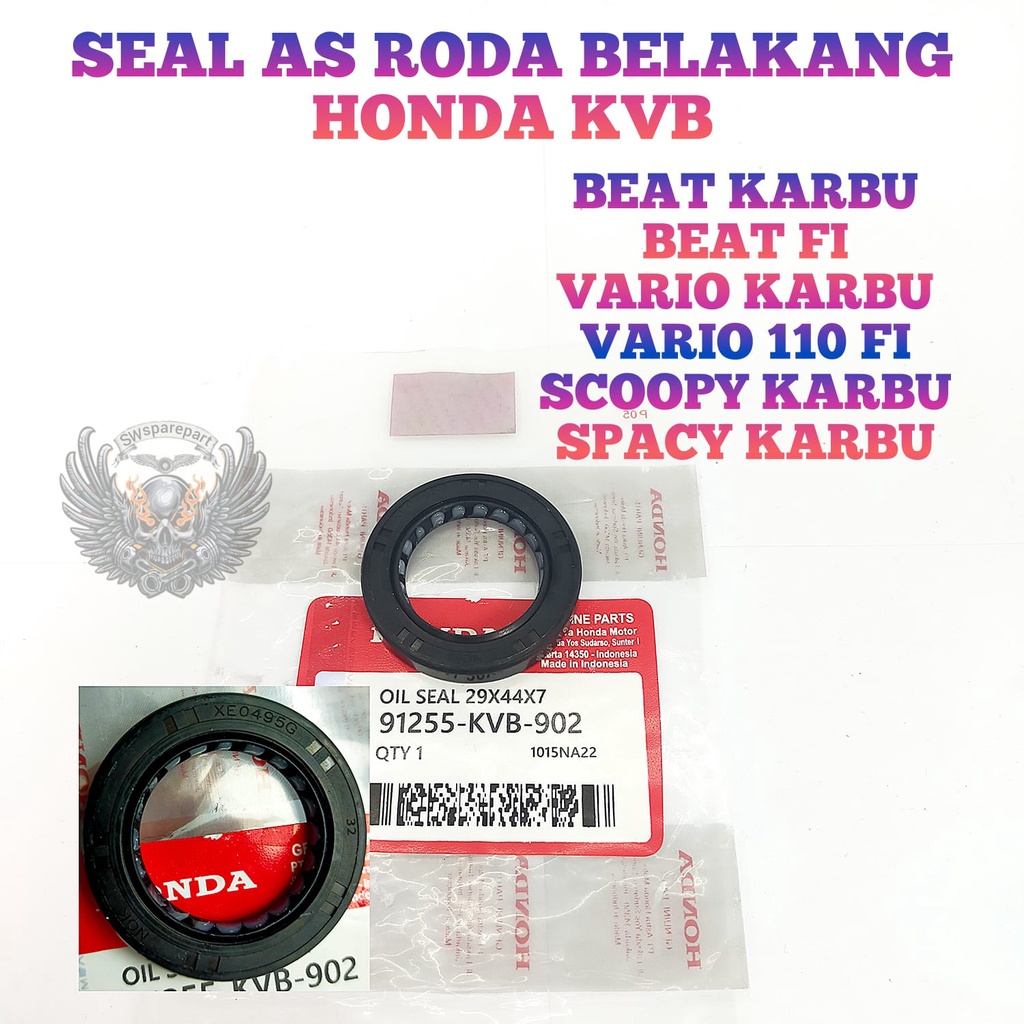 SEAL AS RODA BELAKANG ASLI ORI HONDA AHM VARIO BEAT KARBU KUALITAS ORIGINAL HONDA PRESISI