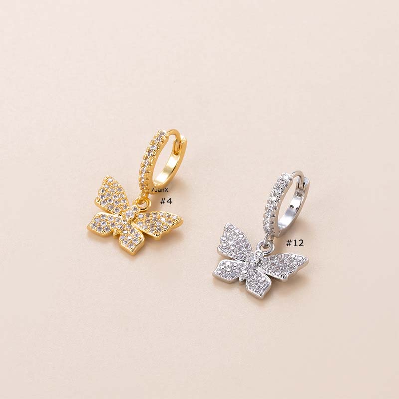 1biji2023baru Anting Hoop Tulang Rawan Tragus Helix Piercing Dolphin Ikatan Simpul Silang Menjuntai Anting-Anting Perempuan