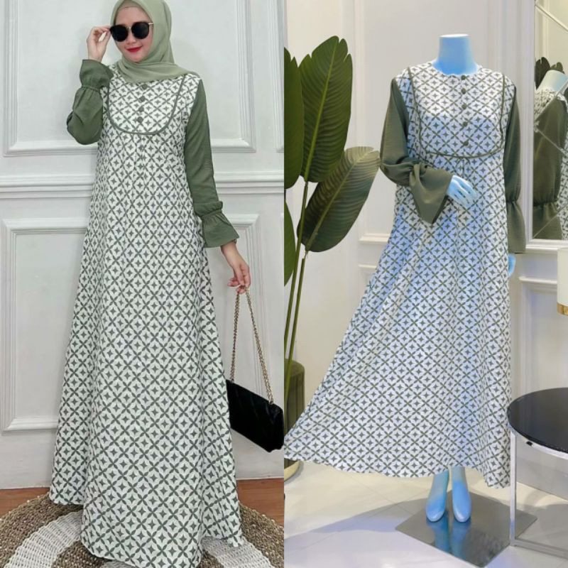 GAMIS WANITA BUSANA MUSLIM SYAR'I PREMIUM BAJU LEBARAN 2023 BUSUI