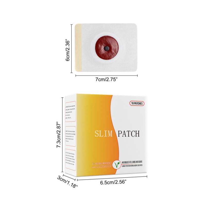 Koyo Pelangsing Slim Patch Koyo Pelangsing Badan Magnetic Pembakar Lemak Pelangsing Badan Detox Lembaran Perekat Pelangsing Badan Obat Cina Navel Slimming 10Pcs