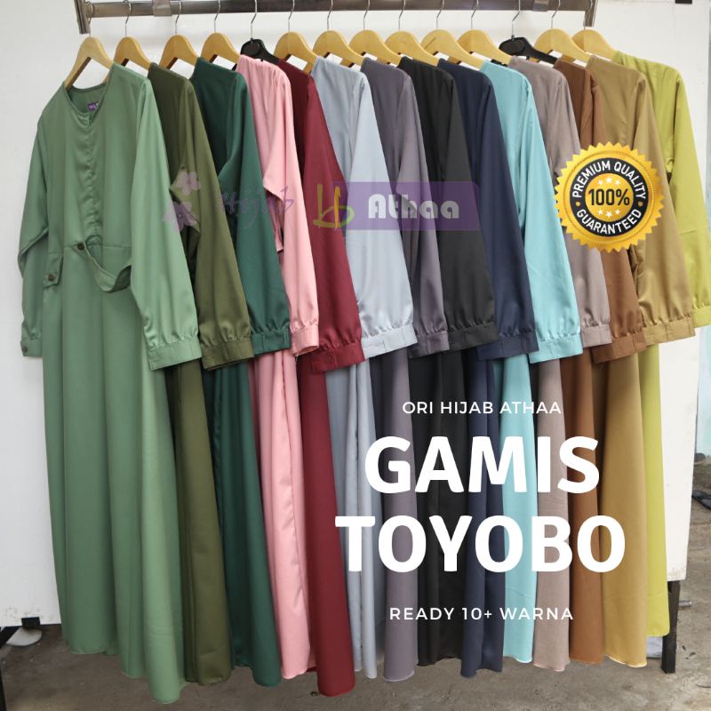 Gamis Toyobo Original Polos/ Gamis Katun Toyobo Abaya Katun