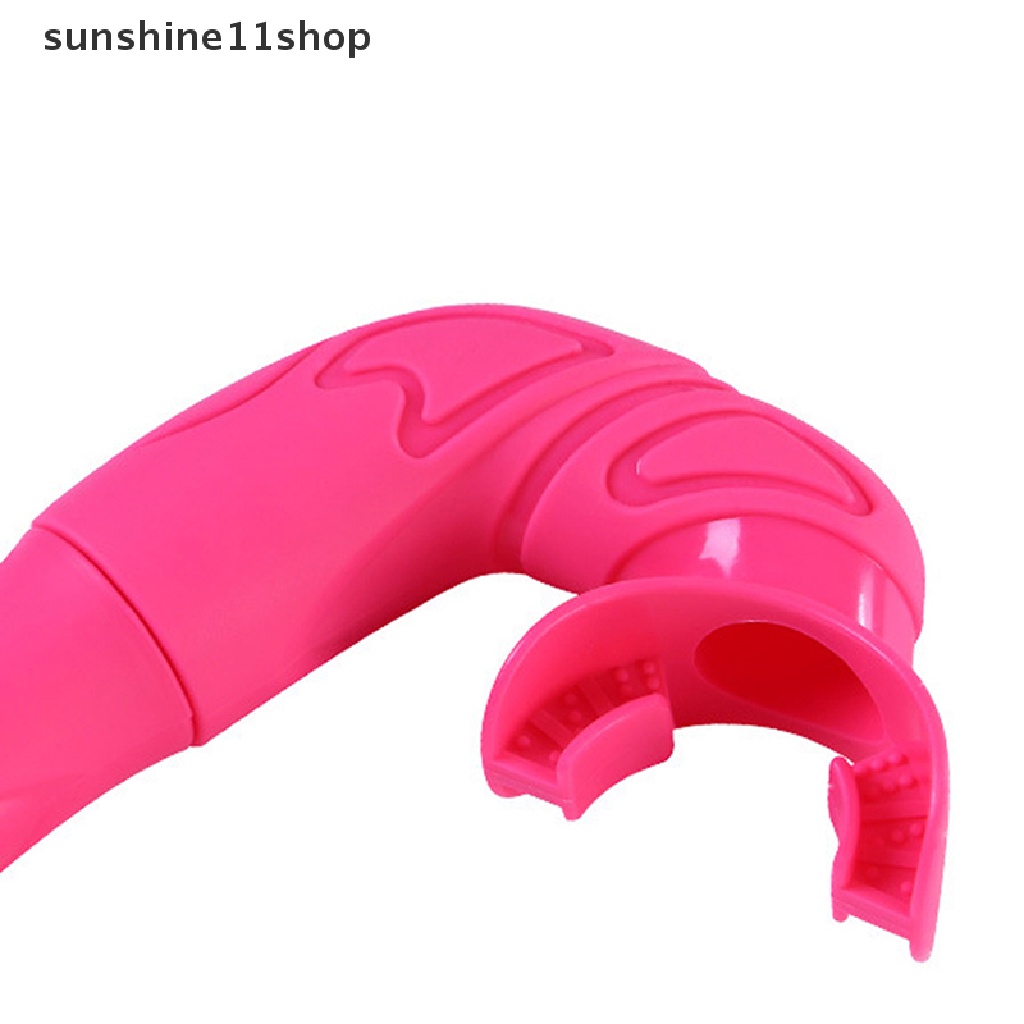 Sho Silicone Foldable Snorkel Tabung Snorkel Wanita Pria Roll Up Snorkeling Tabung Pernafasan N