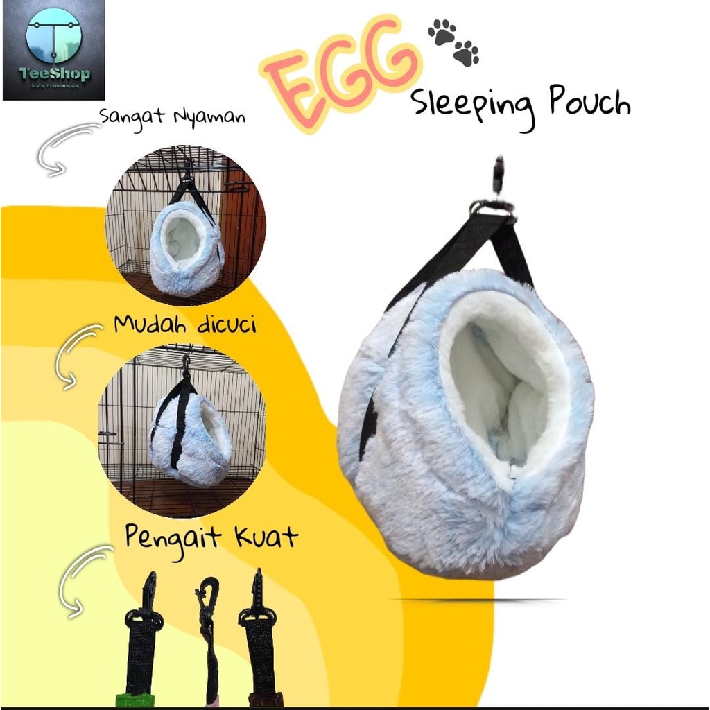 Egg Pouch Sugar Glider Tempat Tidur Telur Aksesoris Sugar Glider Sleeping Pouch Sugar Glider
