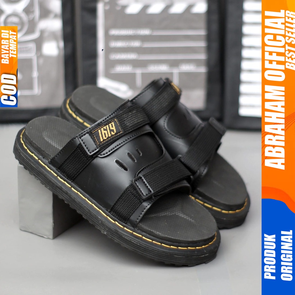 ABRAHAM Sandal Slide Docmart Pria Distro Sendal Pria Terbaru